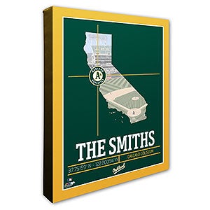 Oakland Athletics Personalized MLB Wall Art