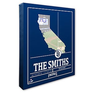 San Diego Padres Personalized MLB Wall Art