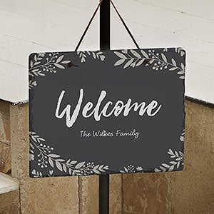 Cozy Home Personalized Slate Plaque