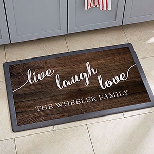 Live, Laugh, Love 20x35 Personalized Kitchen Mat