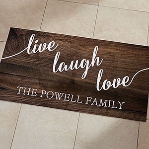 Live, Laugh, Love 24x48 Personalized Kitchen Mat