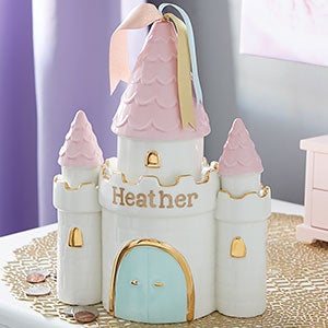 Personalized Princess Castle Piggy Bank