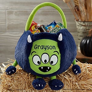 Personalized Halloween Trick or Treat Bag - Monster