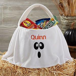 Personalized Halloween Trick or Treat Bag - Ghost