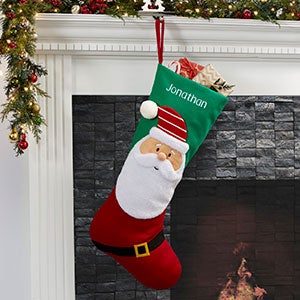 North Pole Santa Personalized Jumbo Christmas Stocking