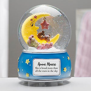 Baby Girl Personalized Musical & Light Up Snow Globe