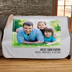 Photo Collage Personalized 60x80 Sherpa Blanket For Him