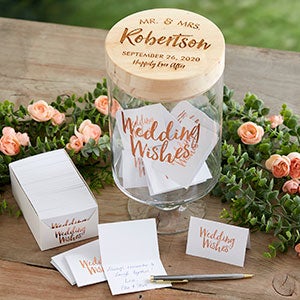 Mr & Mrs Personalized Wedding Wish Jar