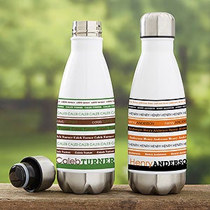 Signature Stripe 12 oz Insulated Water Bottle