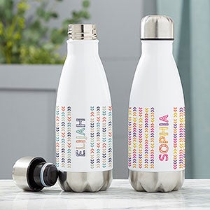 Stencil Name 12oz Insulated Water Bottle