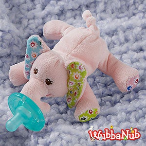 Wubbanub Pacifier - Ella Bella Elephant