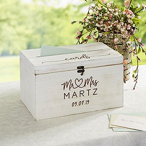 Infinite Love Personalized Wedding Card Box