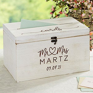 Infinite Love Personalized Wedding Card Box