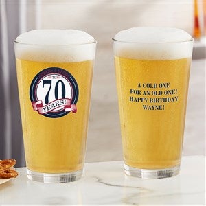 Cheers & Beers Personalized Birthday Beer Pint Glass