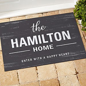 Farmhouse Family Welcome 18x27 Personalized Doormats