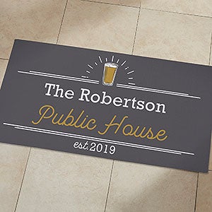 Public House 24x48 Personalized Doormat