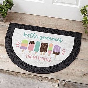 Personalized Summer Doormat - Summer Popsicle