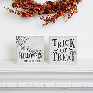 Happy Halloween Personalized Shelf Blocks