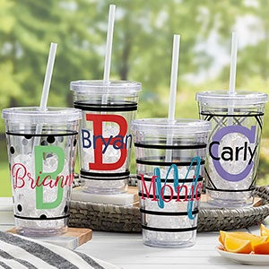 Name & Initial Personalized Insulated Tumblers