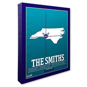 Charlotte Hornets Personalized NBA Wall Art