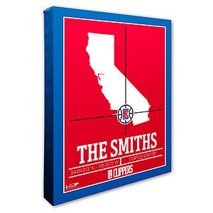 Los Angeles Clippers Personalized NBA Wall Art