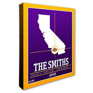 Los Angeles Lakers Personalized NBA Wall Art