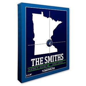 Minnesota Timberwolves Personalized NBA Wall Art