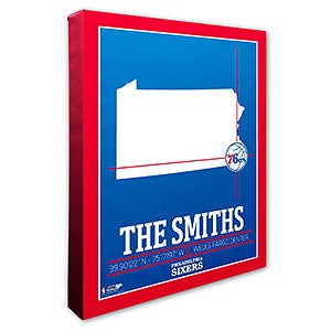 Philadelphia 76ers Personalized NBA Wall Art