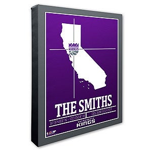 Sacramento Kings Personalized NBA Wall Art