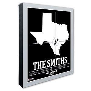 San Antonio Spurs Personalized NBA Wall Art