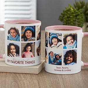 My Favorite Things Pink Photo Coffee Mug