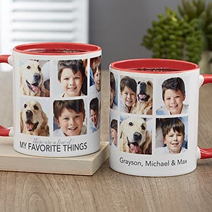 My Favorite Things Red Photo Coffee Mug