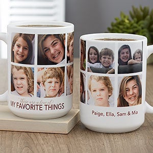 My Favorite Things Large Photo Coffee Mug