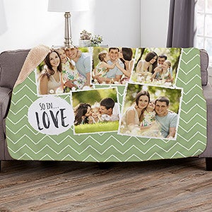 Favorite Memories 60x80 Photo Sherpa Blanket