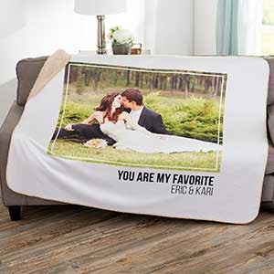 Wedding Photo 50x60 Sherpa Blanket