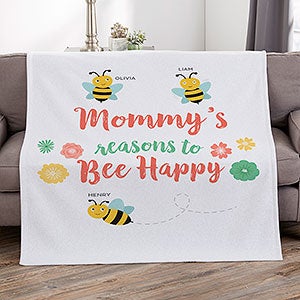 Bee Happy 50x60 Sweatshirt Blanket