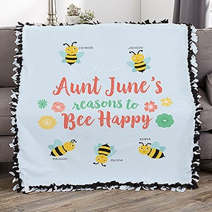 Be Happy 50x60 DIY Tie Blanket