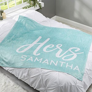 His or Hers Personalized 50x60 Fleece Blanket