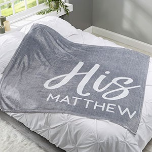 His or Hers Personalized 60x80 Fleece Blanket