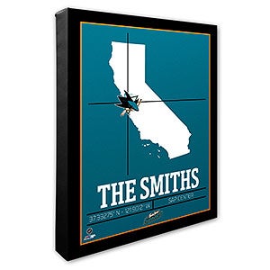 San Jose Sharks Personalized NHL Wall Art