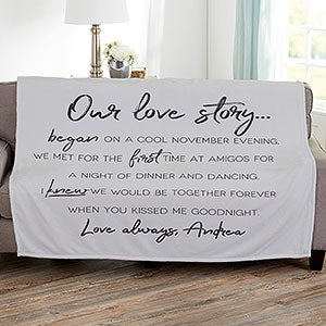 Our Love Story 50x60 Fleece Blanket