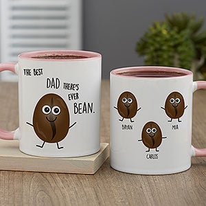 Coffee Puns Personalized Pink Coffee Mug