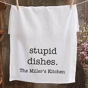 Personalized Flour Sack Towels - Kitchen Expressions