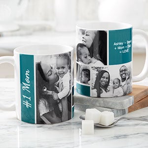 Photo Collage Coffee Mug For Her - 11 oz White