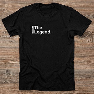 The Legend Continues Personalized Father & Son - Adult T-Shirt - Adult X-Large - Black