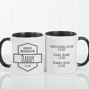 My Greatest Blessings 11oz Black Custom Coffee Mug