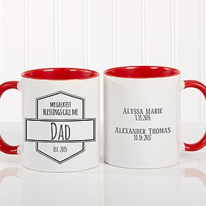 My Greatest Blessings 11oz Red Custom Coffee Mug