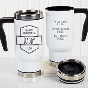 Personalized Travel Mug - My Greatest Blessings