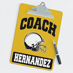 Personalized Clipboards For Football Coaches