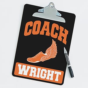 Personalized Clipboards For Track & Field Coaches